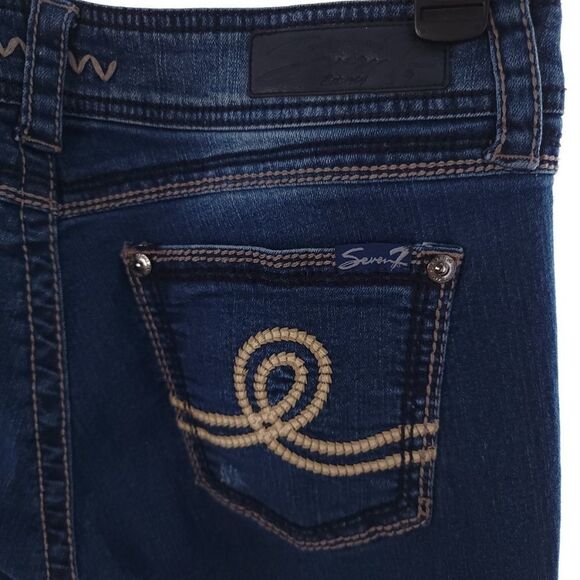 Seven7 Jeans Bootcut Women's Blue - Picture 8 of 11